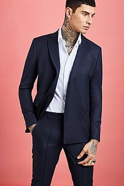 Boohoo Minimal One Button Suit Jacket