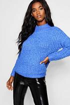 Boohoo Boucle Feather Knit Chenille Jumper