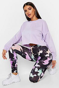 Boohoo Unicorn Print High Waisted Legging