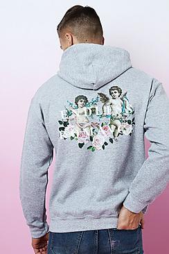 Boohoo Valentines 'endless Romance' Printed Hoodie