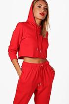 Boohoo Kaylee Cropped Lounge Hoodie