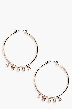 Boohoo Kate Amore Slogan Hoops