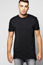 Boohoo Longline Scoop Hem T Shirt