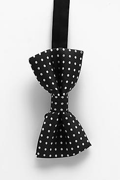 Boohoo Polka Dot Bow Tie