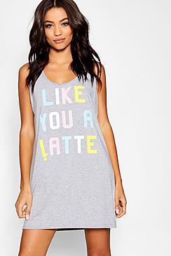 Boohoo Like You A Latte Sleep Vest