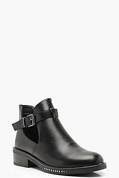 Boohoo Chain Detail Chelsea Boots