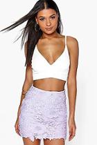 Boohoo Boutique Narissa Crochet Mini Skirt