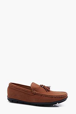 Boohoo Faux Suede Tassel Driving Shoe