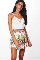 Boohoo Aimee Floral Mini Skirt