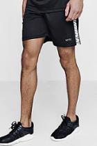 Boohoo Active Gym Shorts With Printed Side Panel