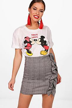 Boohoo Petite Gemma Disney True Love Sleeved T-shirt