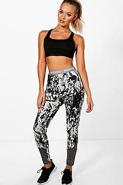 Boohoo Nelly Fit 'breathe' Slogan Running Legging