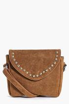 Boohoo Amy Suedette Studded Cross Body Bag