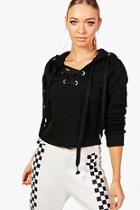 Boohoo Connie Athleisure Lace Up Running Hoodie