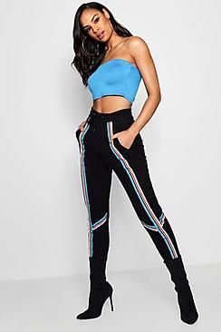 Boohoo Libby Contrast Tape Panel Joggers