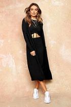 Boohoo Knit Pocket Maxi Cardigan