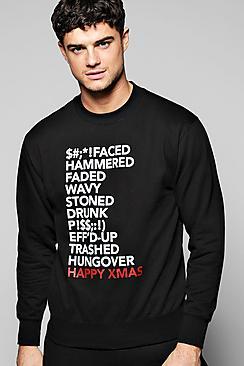 Boohoo Xmas Slogan Sweatshirt