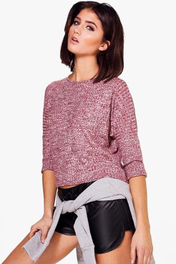 Boohoo Ragen Oversized Rib Pocket Top Rust