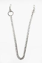 Boohoo Chunky Jeans Chain In Silver