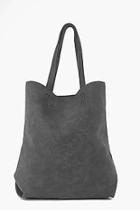 Boohoo Julia Textured Oversized Shopper Bag
