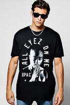 Boohoo Tupac Oversized All Eyez Printed T-shirt