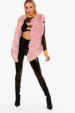 Boohoo Mia Premium Faux Fur Gilet