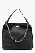 Boohoo Joan Stud And Chain Hobo Day Bag