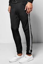 Boohoo Skinny Poly Tricot Panel Joggers