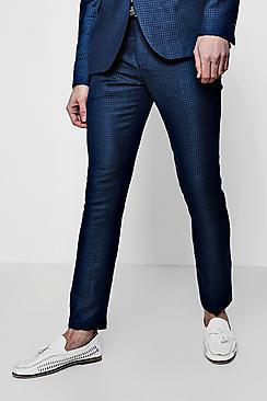 Boohoo Gingham Skinny Fit Suit Trouser