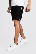 Boohoo Cargo Shorts With Side Tape Detail