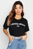 Boohoo Pastel Laguna Beach Slogan T-shirt