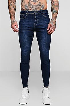 Boohoo Skinny Fit Jeans In Washed Indigo