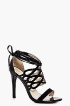 Boohoo Emily Cage Wrap Ankle Heels