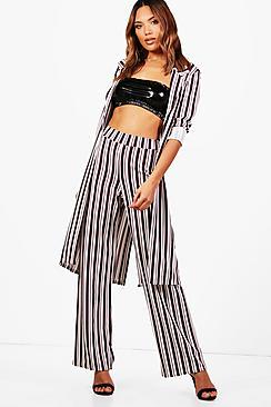 Boohoo Annabel Stripe Duster