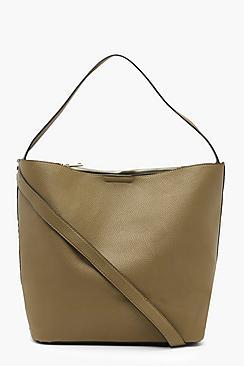 Boohoo Bucket Day Bag With Cross Body