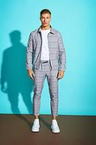 Boohoo Prince Of Wales Check Coach Jacket