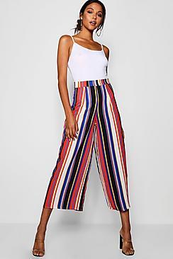 Boohoo Tall Stripe Culottes