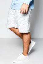 Boohoo Mid Length Space Dye Short With Zip Pockets Navy