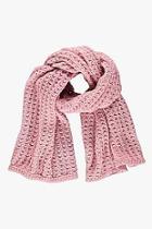 Boohoo Alice Open Rib Knit Oversize Scarf