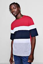 Boohoo Colour Block T-shirt With 3/4 Sleeves