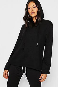 Boohoo Pleat Front Volume Sleeve Hoody