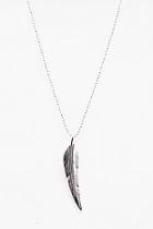 Boohoo Feather Pendant Necklace