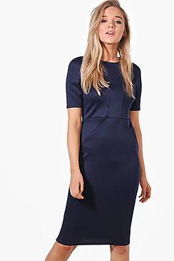 Boohoo Olivia Tailored Midi Dress