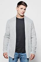 Boohoo Waffle Stitch Shawlneck Cardigan