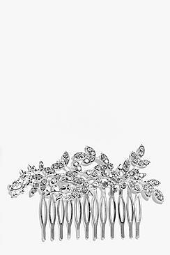 Boohoo Aleena Bridal Embellished Leaf Hair Comb