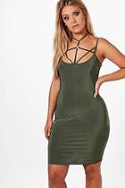 Boohoo Plus Lauren Strappy O-ring Bodycon Dress