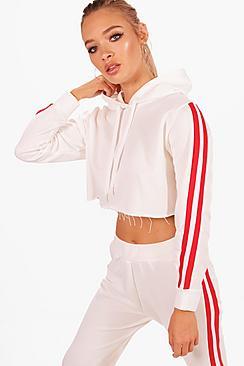 Boohoo Saffron Athleisure Side Stripe Hoodie