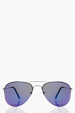 Boohoo Hollie Turquoise Ombre Aviator Sunglasses
