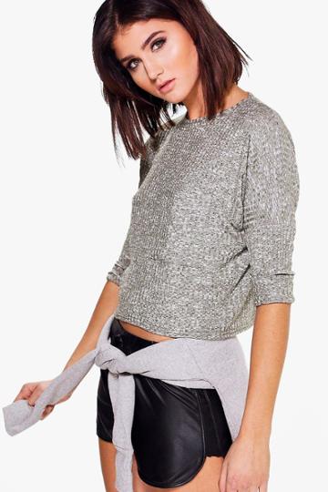 Boohoo Ragen Oversized Rib Pocket Top Khaki