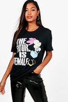 Boohoo Samantha Disney The Future Is Female Minnie Tee